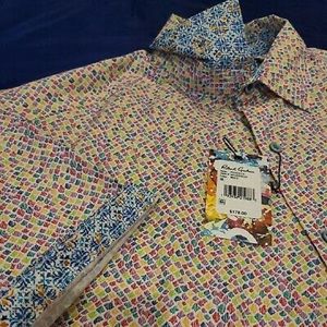 Robert Graham (Multicolor, Short Sleeve) Button down
Size: Large
New with tags